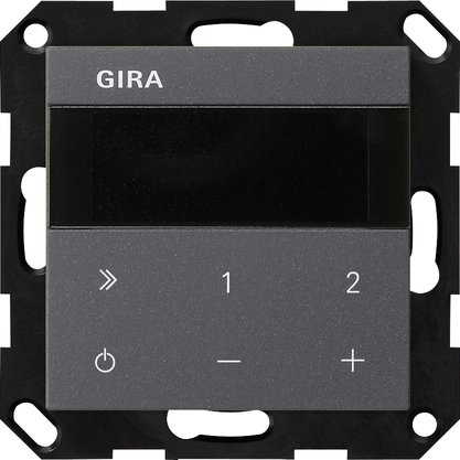 Gira IP flush-mounted radio anthracite System 55 — 232028