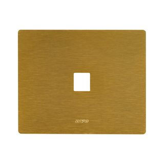 AVE NEW STYLE S44 ALUMINIUM FRONT PLATE, GOLD ALUMINIUM – 1 ACCESSORY – 3 MOD. — 44PANQ29ORO