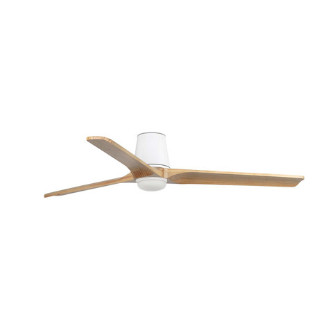Faro Barcelona HEYWOOD TUB L LED Ceiling fan white/pine 10W SWT — manufacturer representative image