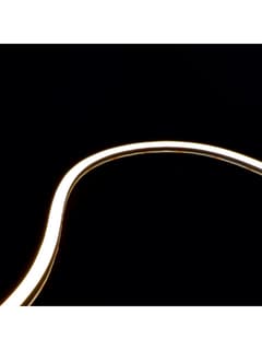 Zambelis LS60 LED RUBBER 6x6MM WHITE NEON SIDE BENDING 24V 8W/m 238 LEDs/m 3000K IP67