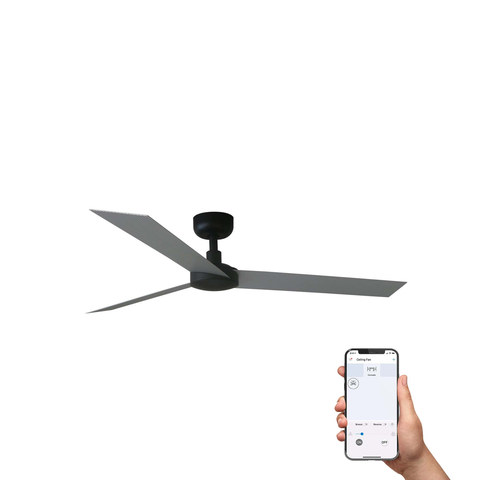 Faro Barcelona CRUISER L Black/aluminium fan TUYA — manufacturer representative image