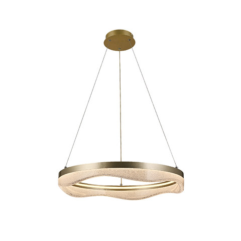 ACA Lighting SURF -PENDANT LAMP GOLD METAL LED SMD 45W CCT 2700K-3000K-4000K 3600LM IP20 — manufacturer representative image