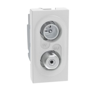BTicino Star TV/sat demixed coaxial socket for single-user aerial systems — JW4214D