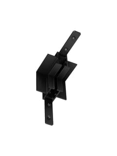 Zambelis 25134 TRIMLESS VERTICAL INNER CORNER FOR 3MM MAGNETIC TRACK SANDY BLACK