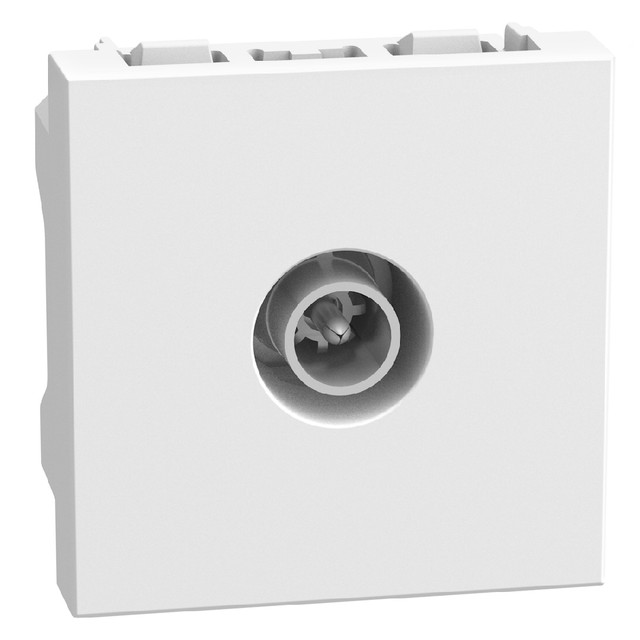 BTicino Direct coaxial socket - 2 modules - white — YW4202M2D