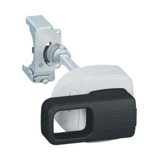 BTicino Vary-depth rotary handle for BTDIN circuit breakers (standard Black) — F80KMN