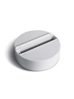 Zambelis 19413 SURFACE MOUNT BASE FOR 3-PHASE TRACKS 100-240V WHITE