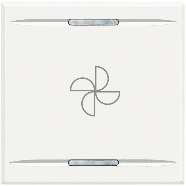 BTicino Key cover for 2 functions with illuminated lens with screen printing symbol 'aspirator' — HD4911M2BC