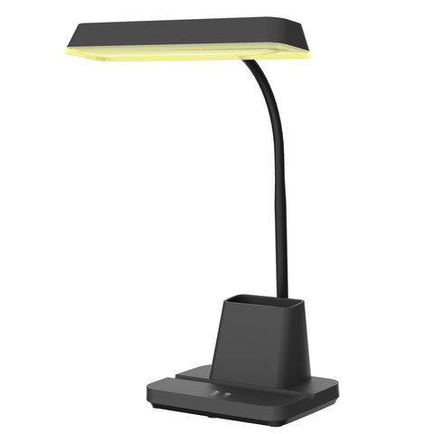 ACA Lighting DESK LAMP BLACK ABS+ SILICONE LED SMD 8W 300LM CCT 3000K-4000K-6500K IP20 — manufacturer representative image
