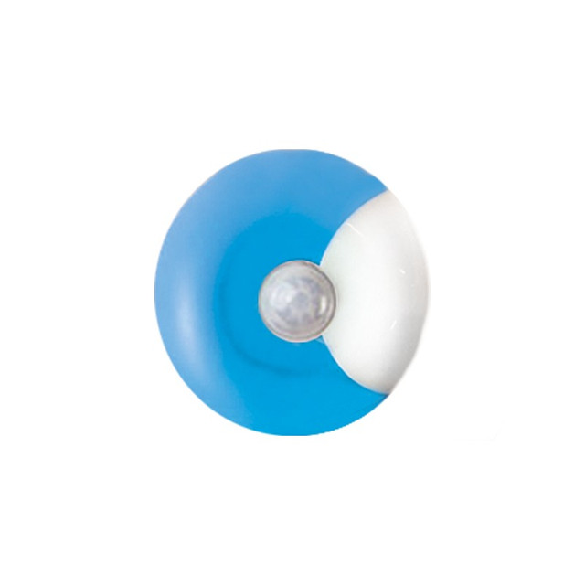ACA Lighting NETTO LED UFO BLUE 0,4W 6000Κ DAY-NIGHT 230V Φ8CM — 55504LEDB