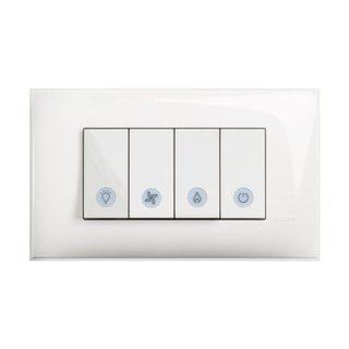 BTicino Bathroom switch with indication for four independent circuits — RW4001B4