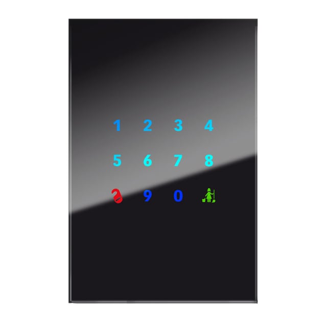 Blumotix Doory - Numeric keypad for access control cover — Doory - Numeric keypad for access control — BX-F-R12VBH
