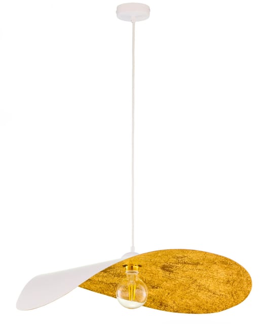 Sigma Pendant lamp LEAF white/gold 41921