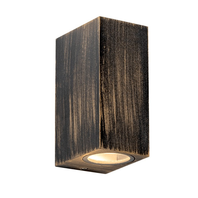 ACA Lighting GU10 WALL LUMINAIRE PLASTIC 230V AC RUST IP65 MAX.2X3W LED — SL8111GU10R