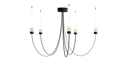Moooi Gravity Chandelier 5, Black — manufacturer image