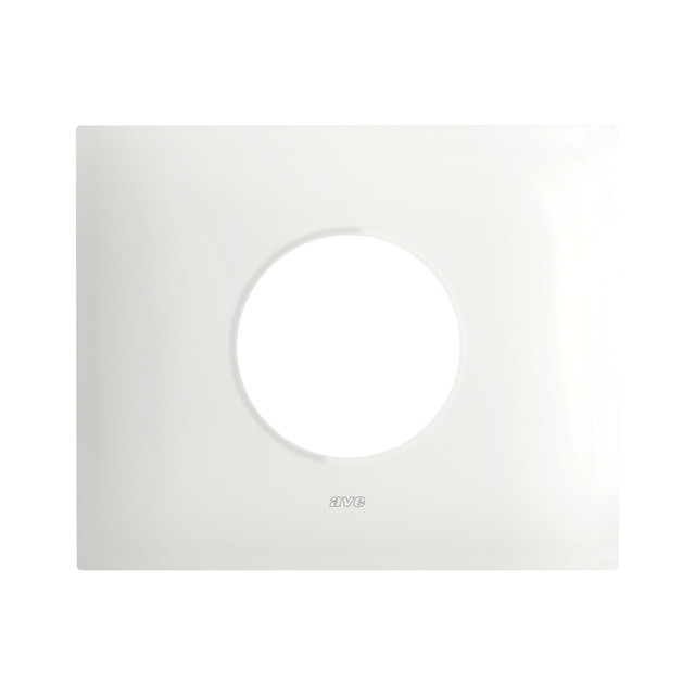 AVE NEW STYLE S44 SMART METAL PLATE, MATT WHITE COLOUR – 1 SCHUKO SOCKET – 3 MOD. — 44PSMN90BO