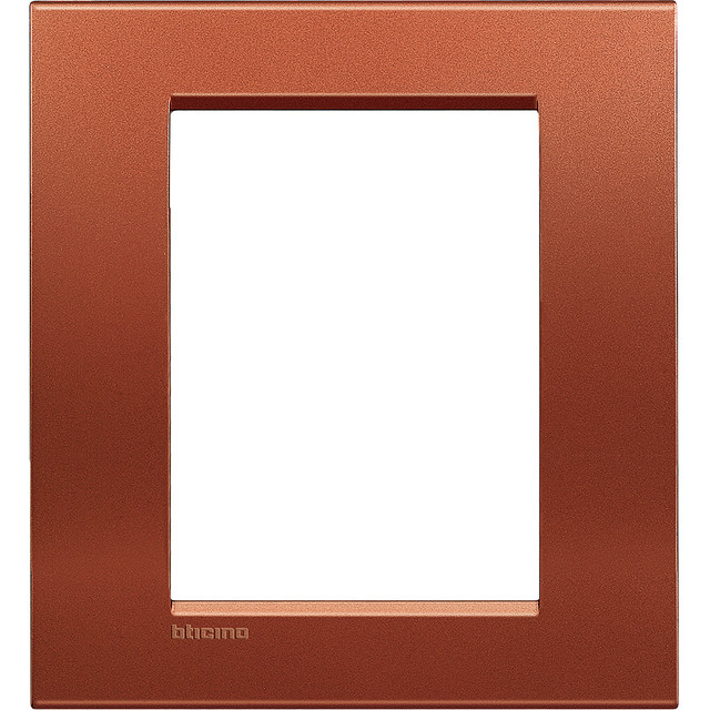 BTicino Square cover plate 3+3 modules - brick — LNA4826RK