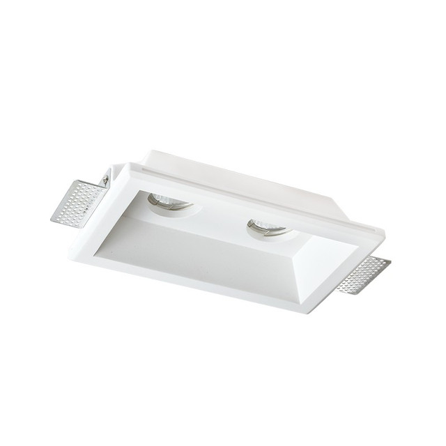 ACA Lighting GYPSUM TRIMLESS DOUBLE SPOT LUMINAIRE RYAN GU10 — G90102C