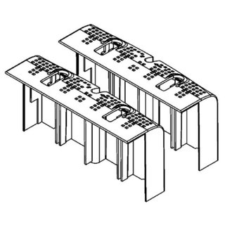 BTicino Lowered terminal shields for M2 250 in 4P version for installation on TIFAST system — M7C10