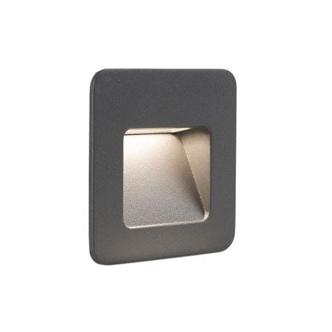 Faro Barcelona NASE SQ Dark grey recessed lamp — manufacturer representative image