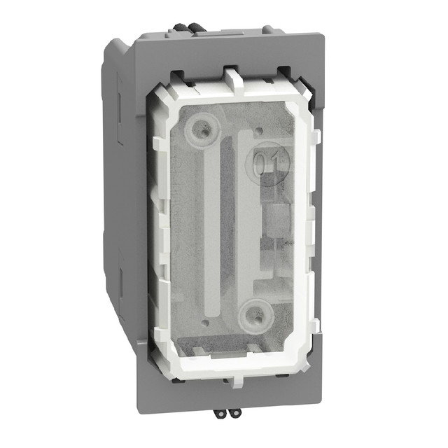 BTicino 4-way switch 1P 10AX 1 module, neutral, rocker, lightable, screw & plate terminals — Y4054LB