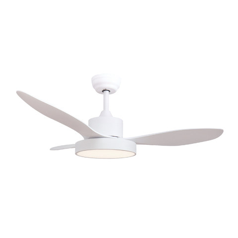 ACA Lighting CEILING FAN WITH LIGHT DIM MAT WHITE 3 BLADES ABS REMOTE CONTROL TIMER LED 22W 40W — manufacturer representative image