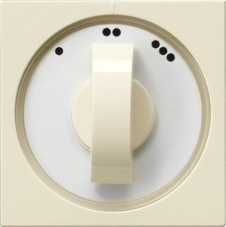 Gira Cover with toggle switch forthree-stage switch — cream white glossy — 066501