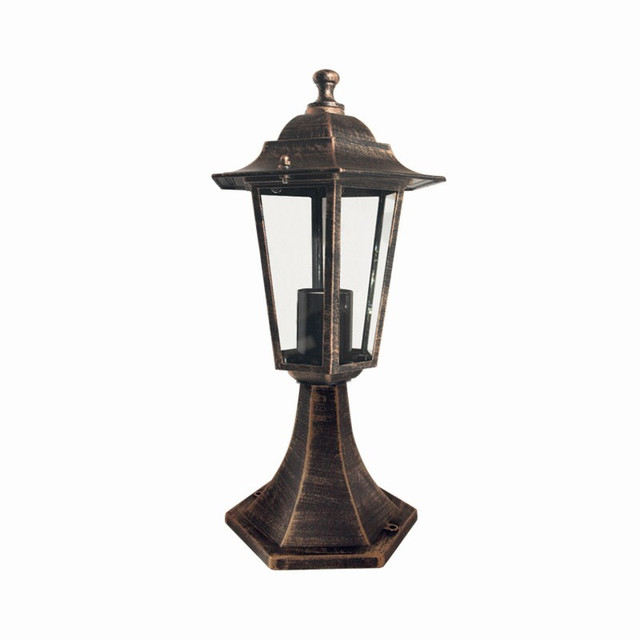 ACA Lighting LATERN HEXAGON RUST E27 BASE — HI6023R