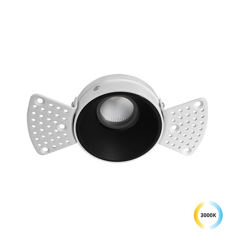 Viokef Trimless Spot Light Black 12W 3000K 38° Alea — manufacturer representative image