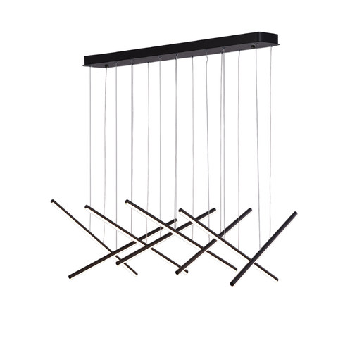 ACA Lighting CORE- PENDANT LIGHT SAND BLACK ALUMINUM+ SILICONE LED 80W CCT 2800K-3200K-4000K 3200LM IP20 — manufacturer representative image