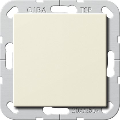 Gira British Standard rocker switch (BS EN 60669-1) 20 AX 250 V~ with rocker cream white glossy Circuit breaker, 2-pole — 283601