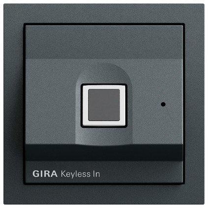 Gira Keyless In Fingerprint reader anthracite (lacquered) System 70 — 261773