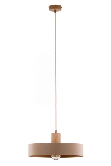 Sigma Pendant lamp RIF Wood 1 L ciepły beż/drewno naturalne 41870