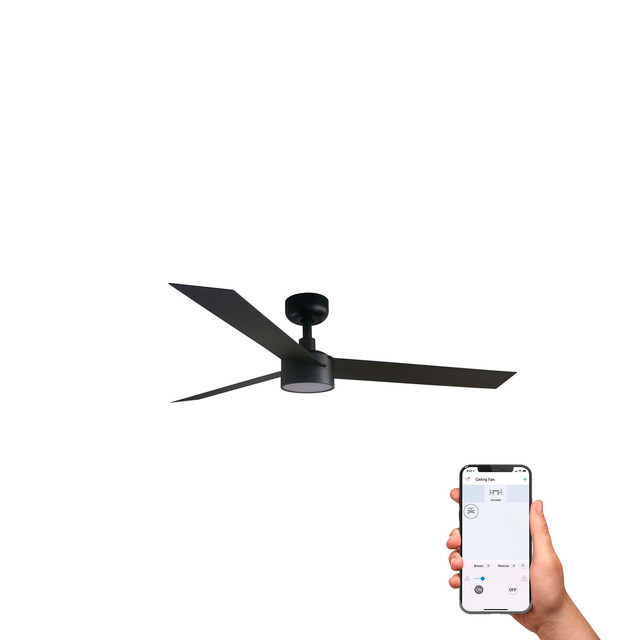 Faro Barcelona CRUISER L LED Ceiling fan black 20W SWT TUYA — 34291WT1S