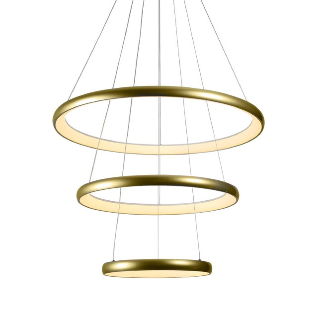ACA Lighting "PENDANT LUMINAIRE LED 60W 4800LM CCT IP20 GOLD METAL+ ACRYLIC " — HM23LEDP3GDCCT