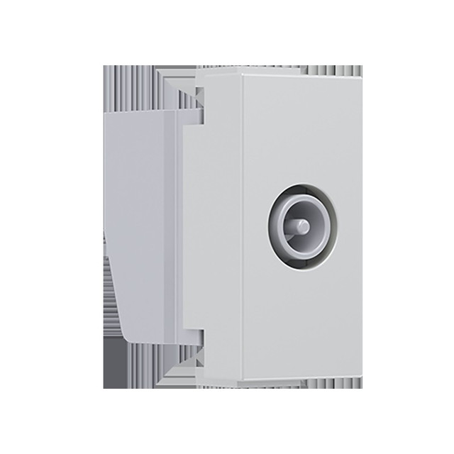 ACA Lighting MODYS TV-R SOCKET THROUGH-LINE IVORY 1 M. IP20 — 10101312241