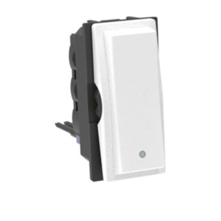 BTicino Indian standard two-pole switches, 1P 20 AX, 250 VA, 1-way switch — KW4301V20