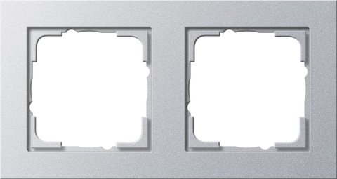 Gira E2 cover frame colour aluminium colour aluminium (lacquered) — 021225
