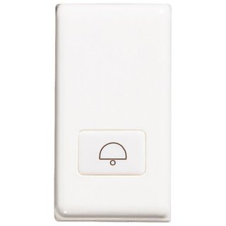 BTicino Key cover with symbol ringtone illuminated - antibacterial - white — AM5921DAB