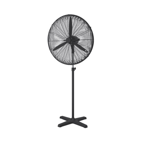 ACA Lighting INDUSTRIAL STAND FAN, ALUMINUM, BLACK WITH 2 BLACK BLADES, DIAM65, AC 160W — manufacturer representative image