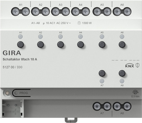 Gira swit.act. 8-g 10 A KNX DRA — manufacturer representative image