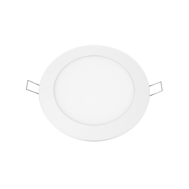 ACA Lighting LED SLIM PANEL WHITE ROUND REC. 12W 3000K 1040Lm Φ170 230V AC Ra80 — PLATO1230RW