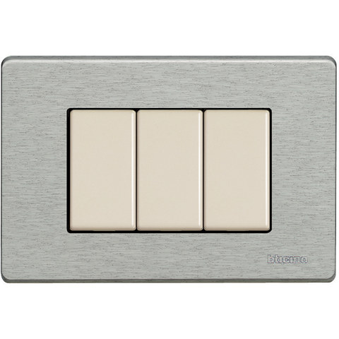 BTicino Cover plate 3 modules Matix — manufacturer representative image
