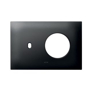 AVE NEW STYLE S44 SMART METAL PLATE, MATT GREY COLOUR – 1 SCHUKO + 1 CONTROL – 4 MOD. — 44PSMN9002GTK
