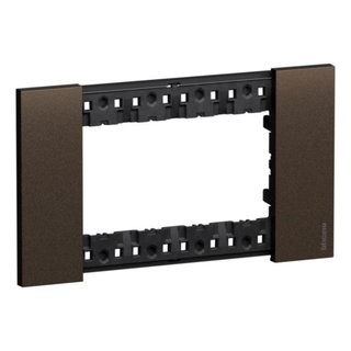 BTicino 4 modules Living Now Plate — KA4804KB