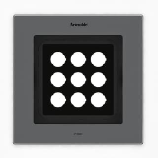 Artemide Ego Flat 220 downlight Square 38° 3000K Inox IK10 — T42016WFLW00