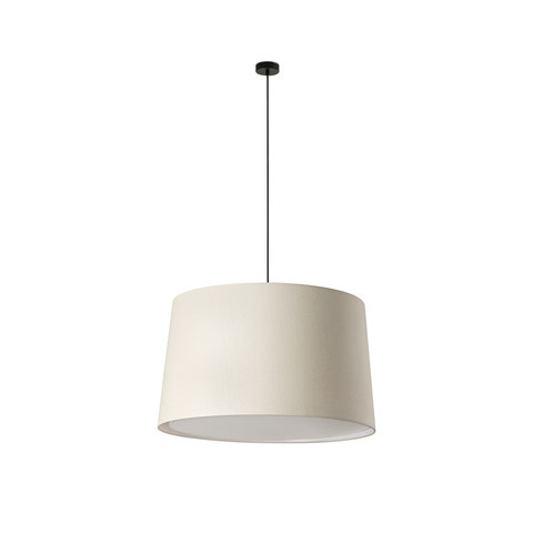 Faro Barcelona WINDSOR Black/Linen pendant lamp — manufacturer representative image
