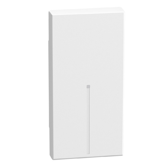 BTicino lightable key cover 1 module white, axial — YW4916