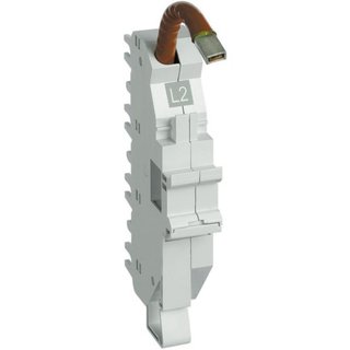 BTicino Base for top cable connection BTDIN 1P 1.5 modules - L2 - grey — TC125L2C