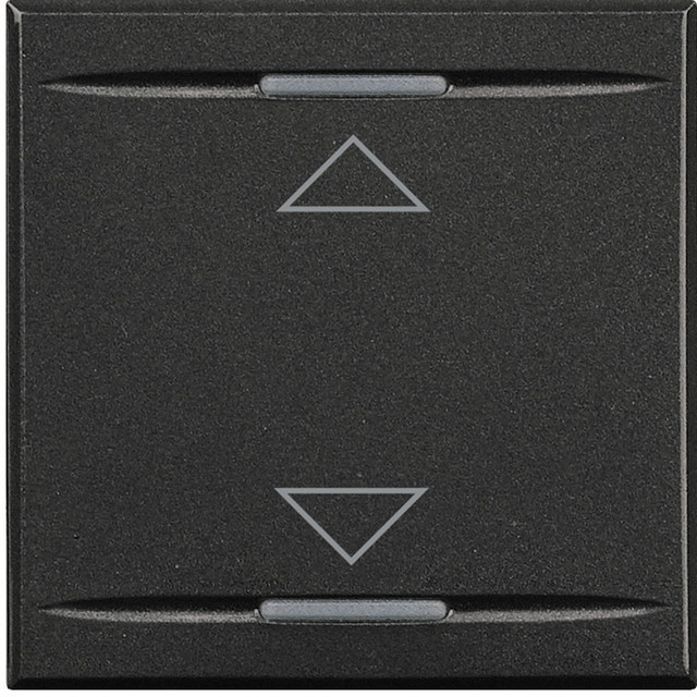 BTicino Key cover for 2 functions with illuminated lens with screen printing symbol "up/down" — HS4911/2AH
